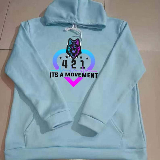 Unisex Pullover Hoodie (Light Blue)